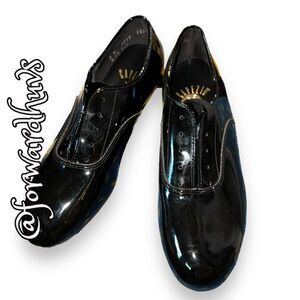 Capezio Style 7713 Patent Leather Tap Shoes Size 5M